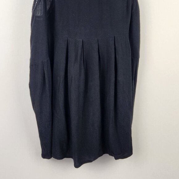 Madewell Black Viscose Lightweight Pleated Racerback Tank Top sz S - Picture 5 of 9